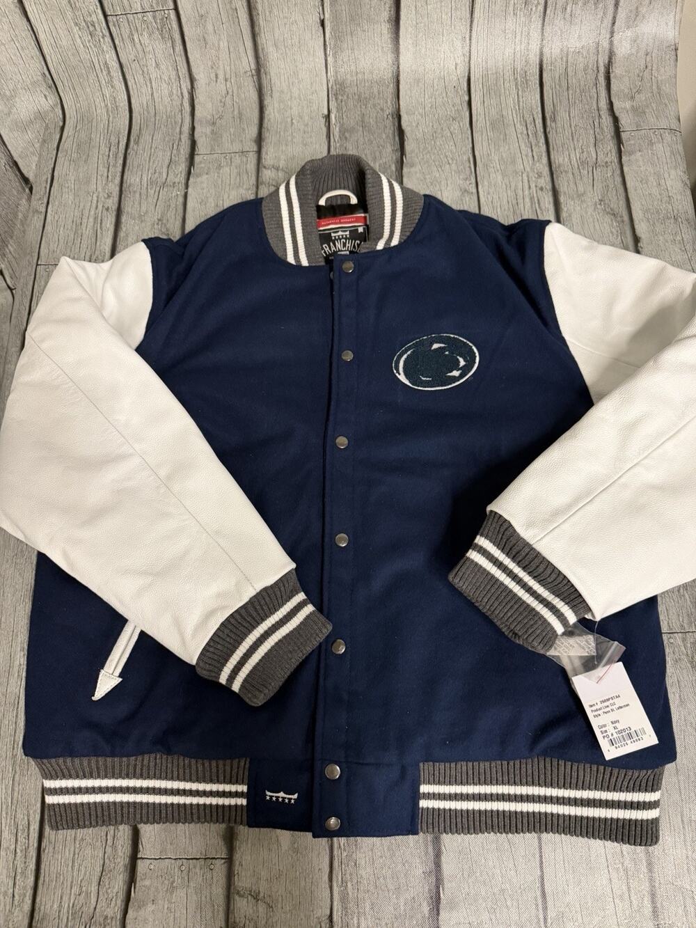 NWT Men's Franchise Club Penn State Nittany Lions Graduate Full-Snap Jacket XL